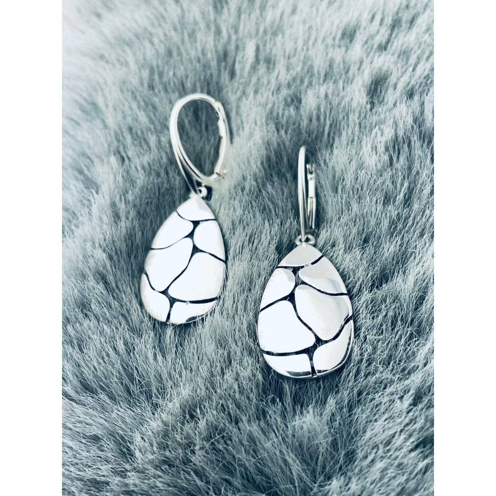 Träne 925 Silber Ohrringe