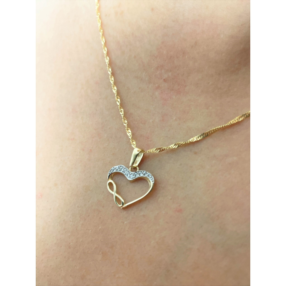 Anhänger Kettenanhänger Gold Goldanhänger Herz 585er 14KT