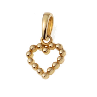 Złoty wisiorek zawieszka serce