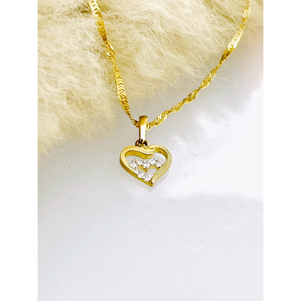 copy of Złoty wisiorek zawieszka rozeta ażurowa