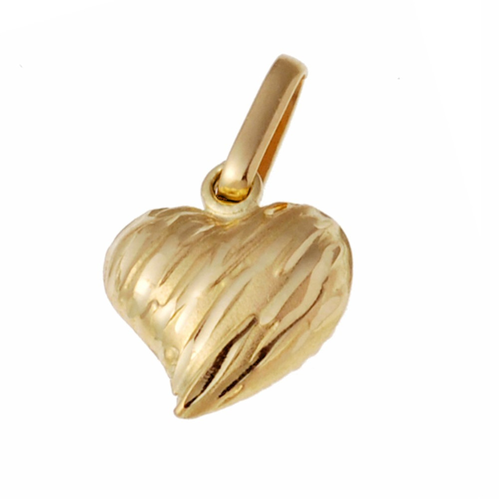 Złoty wisiorek zawieszka serce