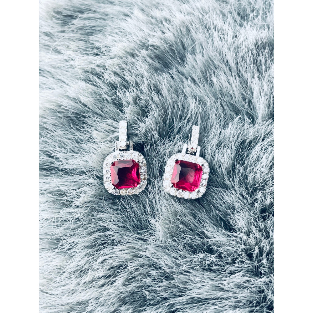 copy of Złote kolczyki przecinki z cyrkoniami