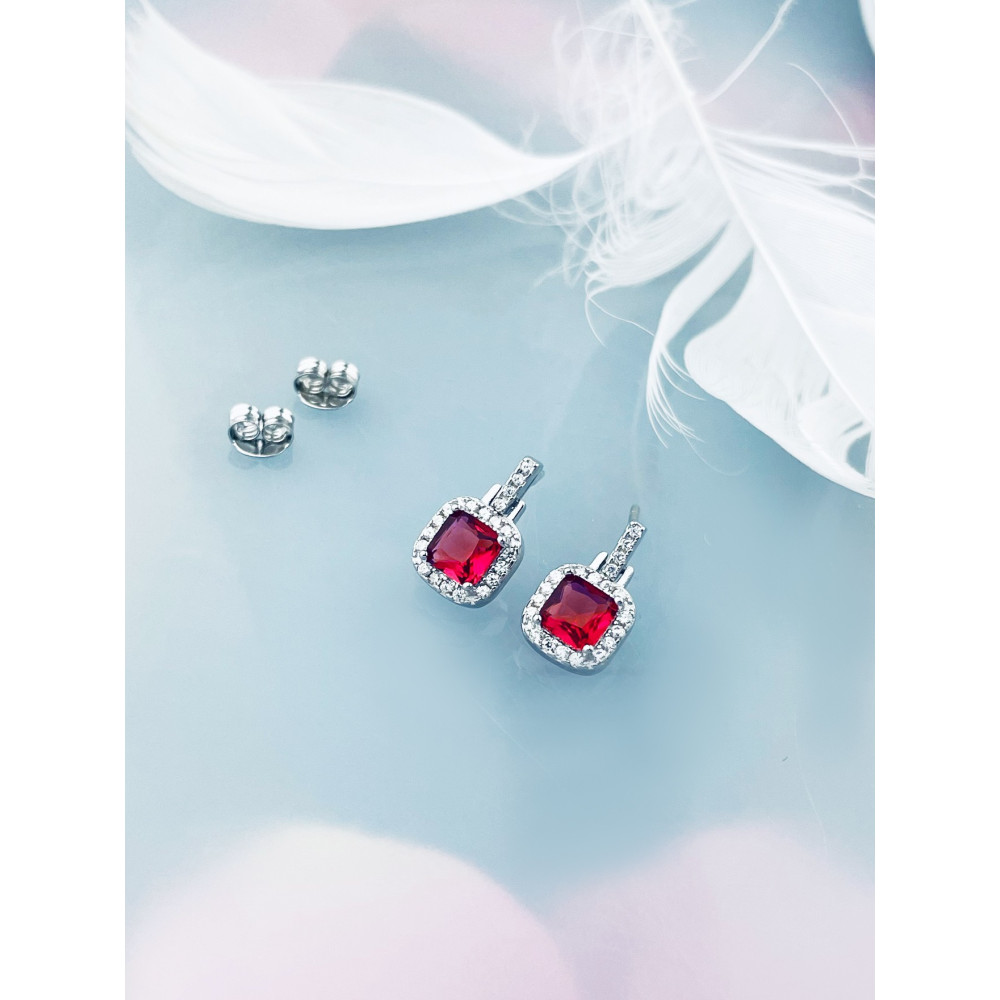 copy of Złote kolczyki przecinki z cyrkoniami