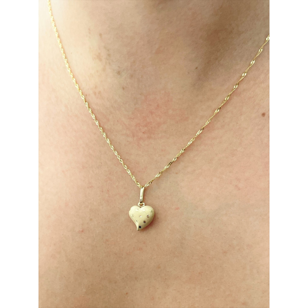 copy of Złoty wisiorek zawieszka rozeta ażurowa