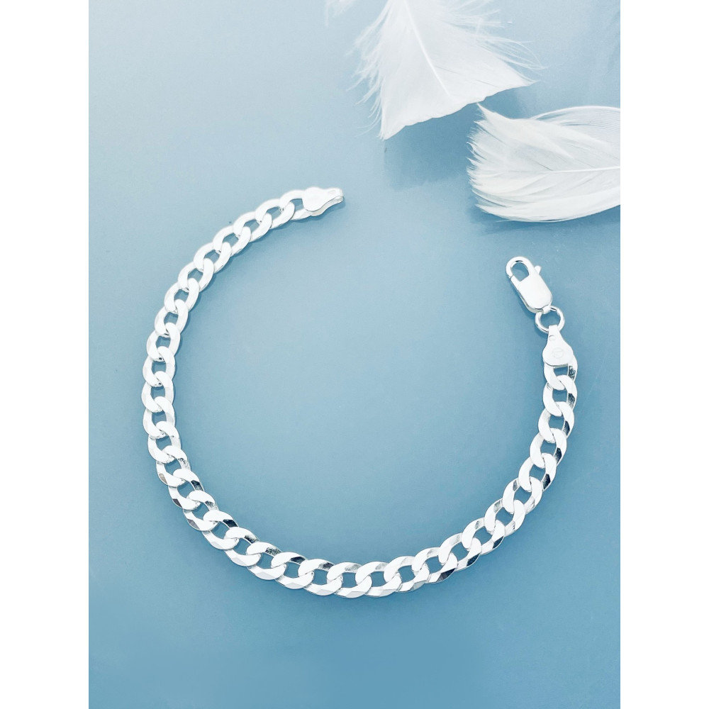 Silber 925 Panzerkette Armband