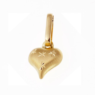 Złoty wisiorek zawieszka serce