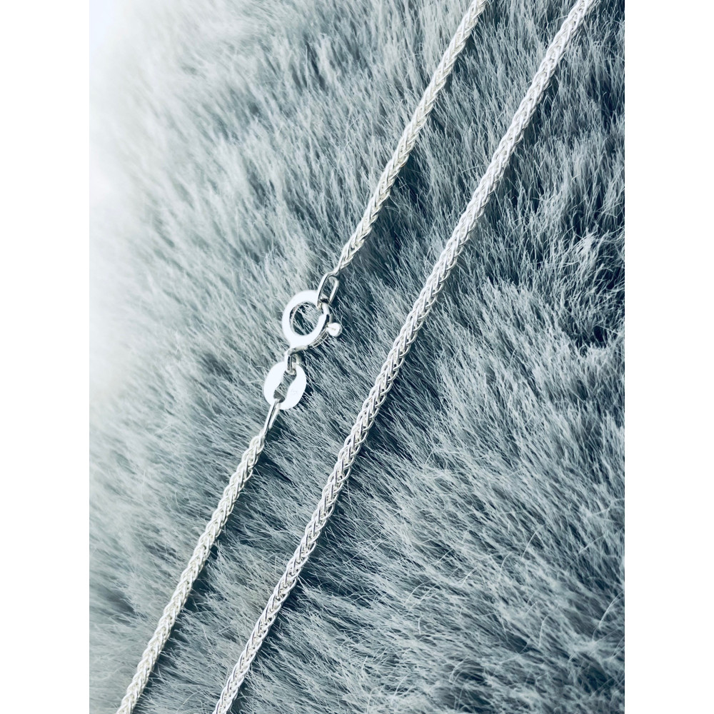 925 Silber Halskette Collier Spiga Weizen