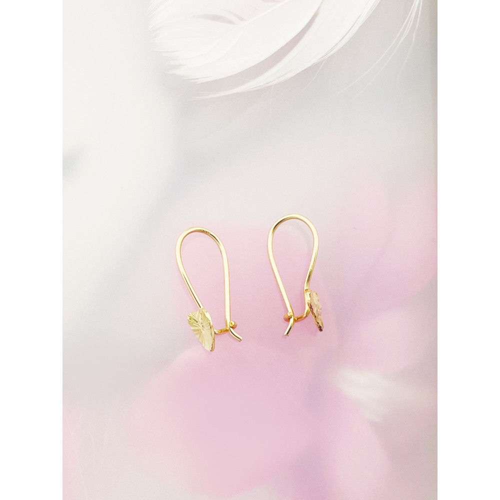 Herz Gold Ohrringe Ohrhänger Ohrstecker Ohrschmuck Paar Gelbgold 585er 14KT