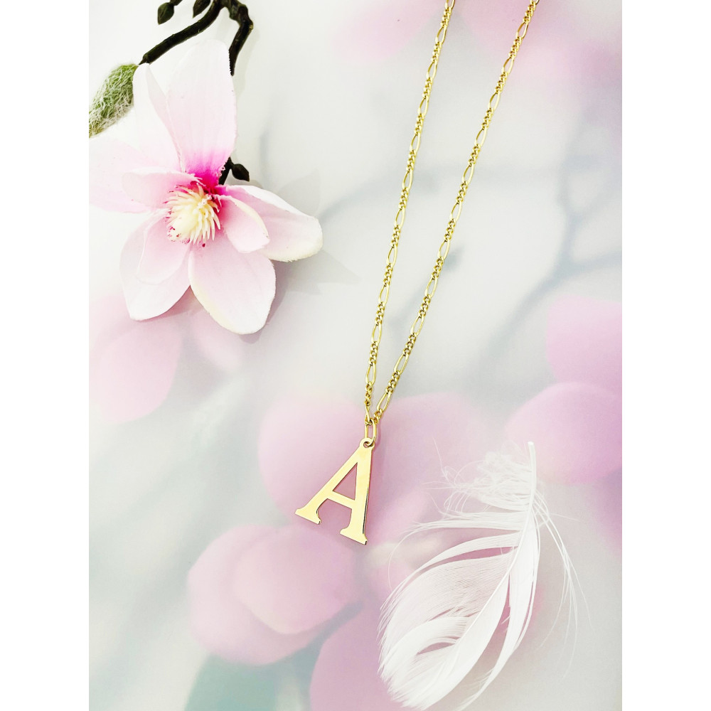 Anhänger Buchstabe A Kettenanhänger Gold Goldanhänger 585er 14KT Gold