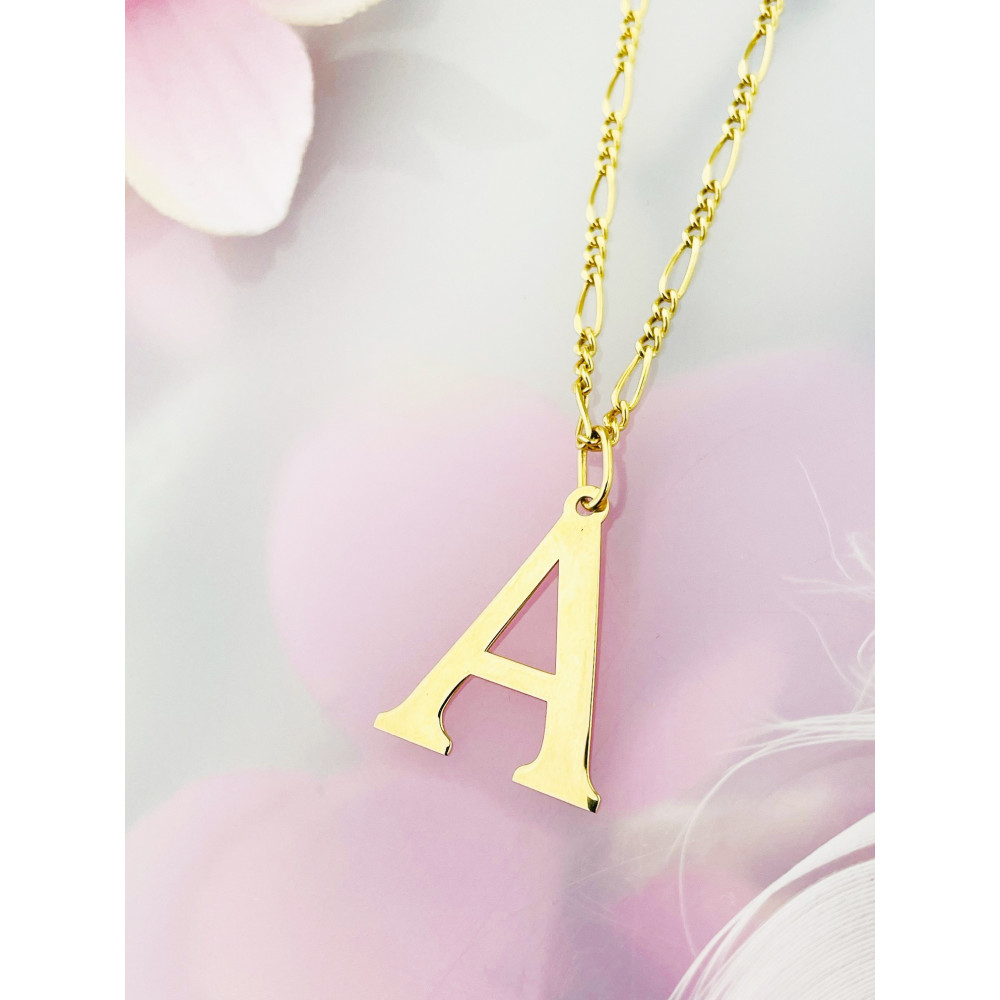 Anhänger Buchstabe A Kettenanhänger Gold Goldanhänger 585er 14KT Gold