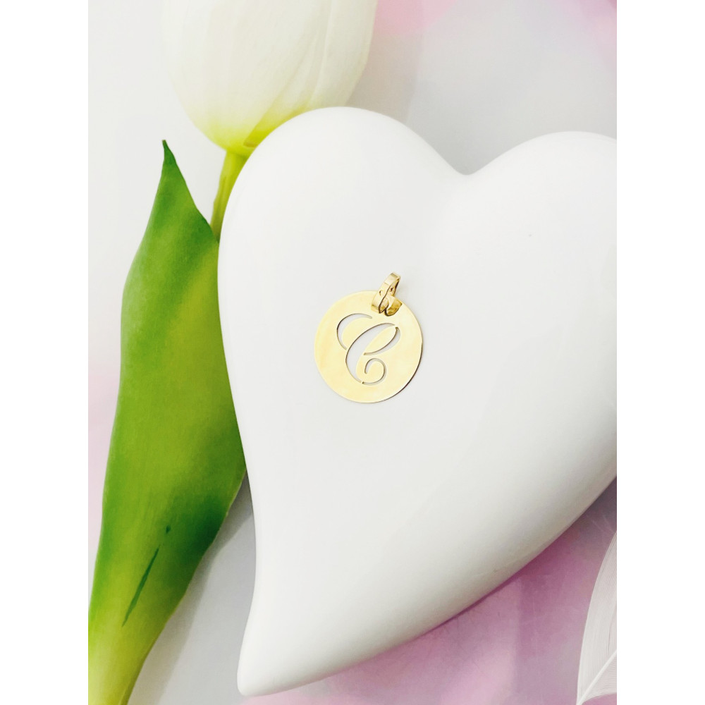 Anhänger Buchstabe C Kettenanhänger Gold Goldanhänger 585er 14KT Gold