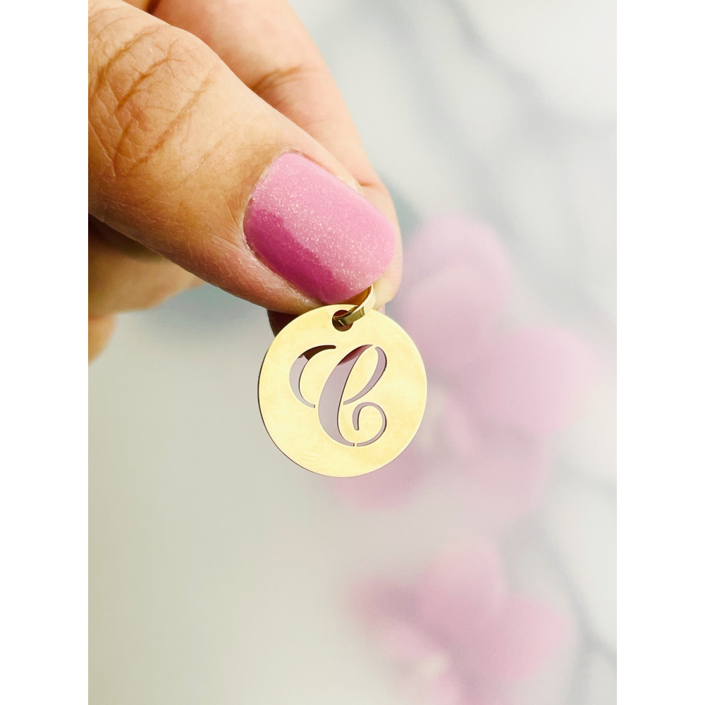 Anhänger Buchstabe C Kettenanhänger Gold Goldanhänger 585er 14KT Gold