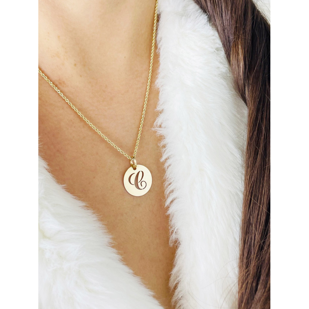 copy of Złoty wisiorek zawieszka rozeta ażurowa