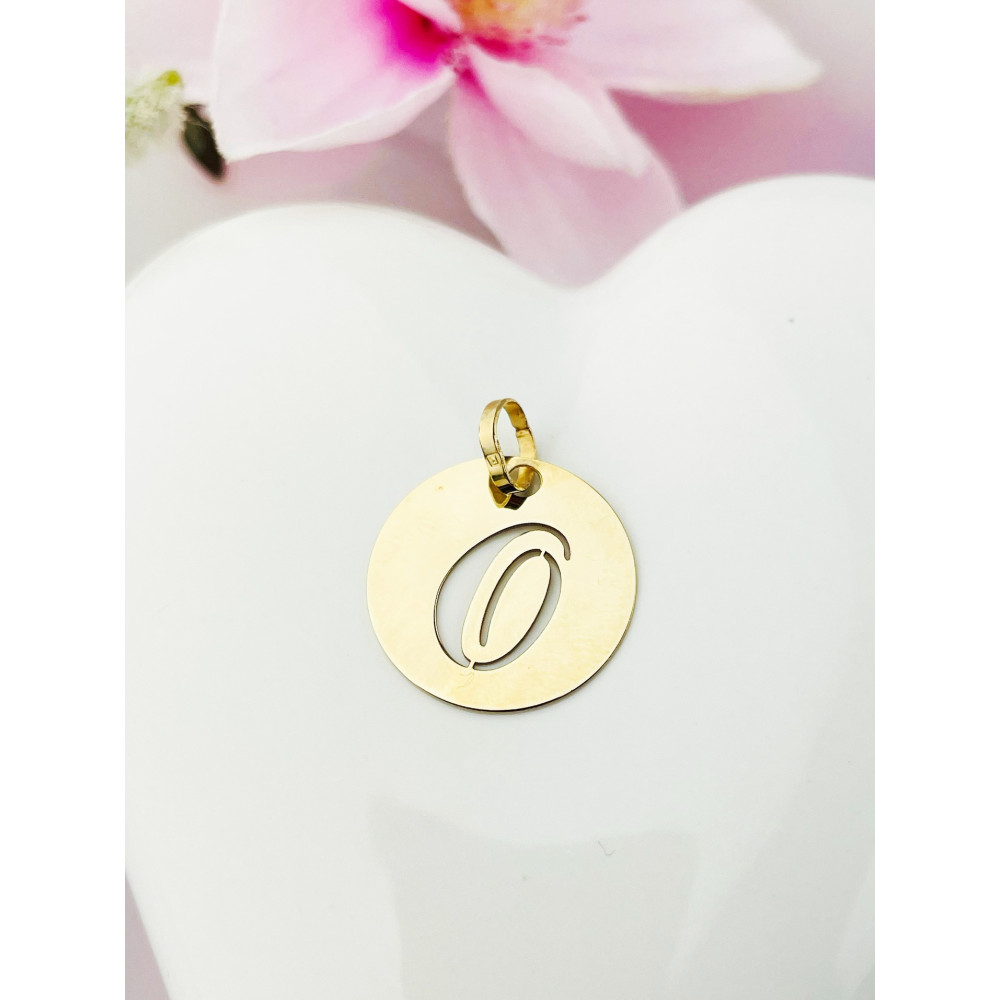 Anhänger Buchstabe O Kettenanhänger Gold Goldanhänger 585er 14KT Gold