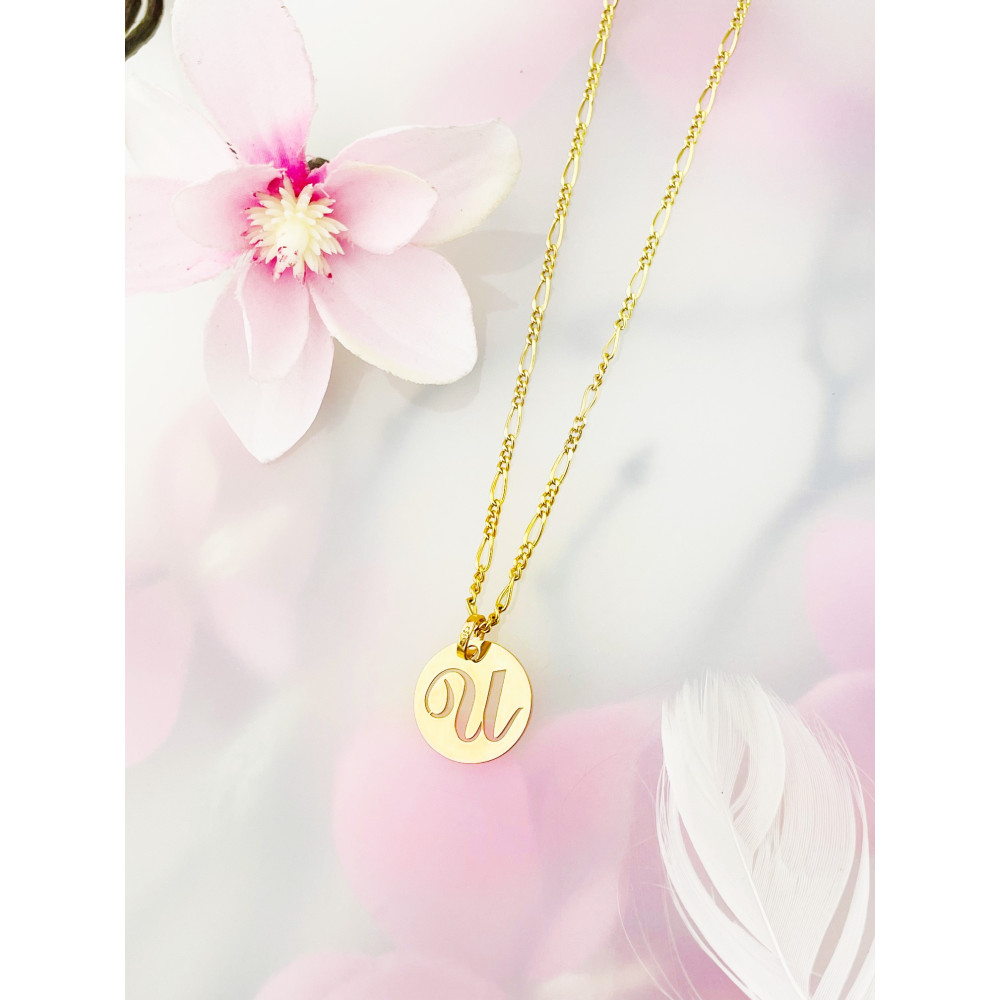 copy of Złoty wisiorek zawieszka rozeta ażurowa