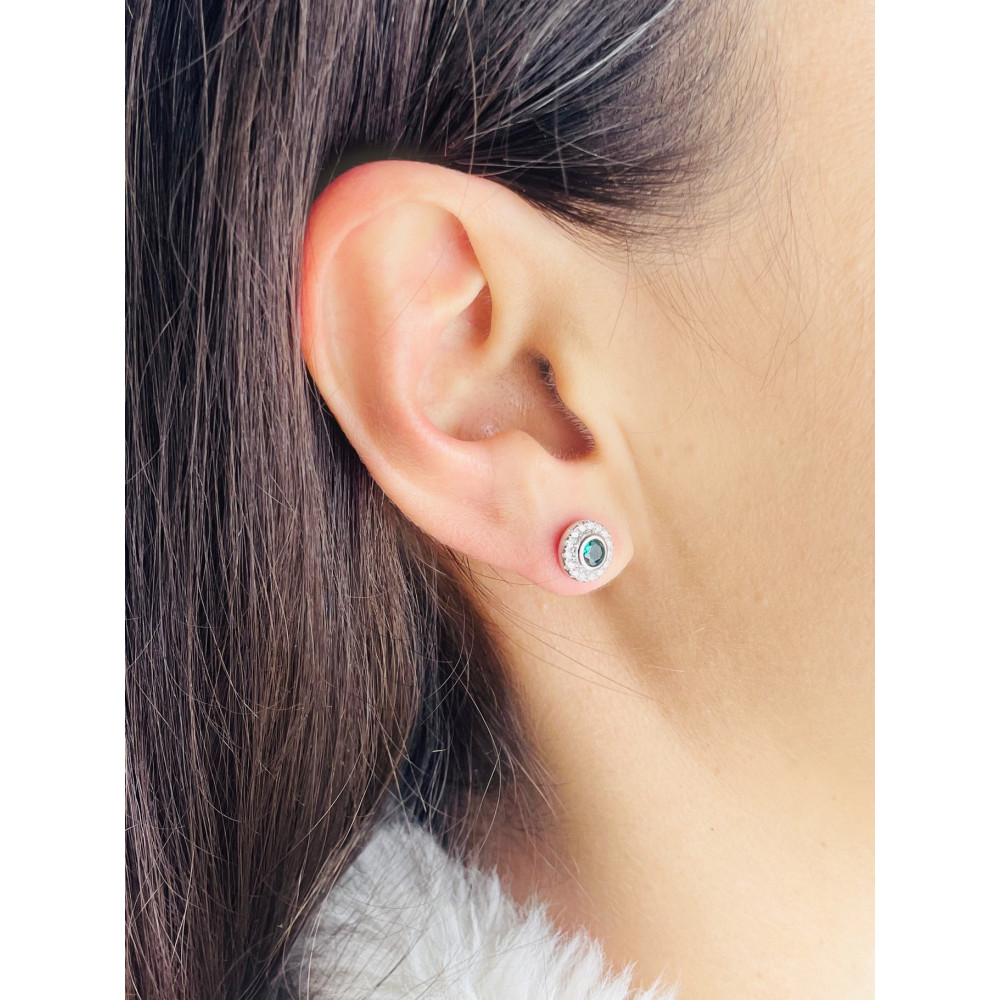 925 Silber Ohrringe mit Zirkonia