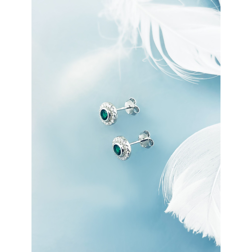 925 Silber Ohrringe mit Zirkonia