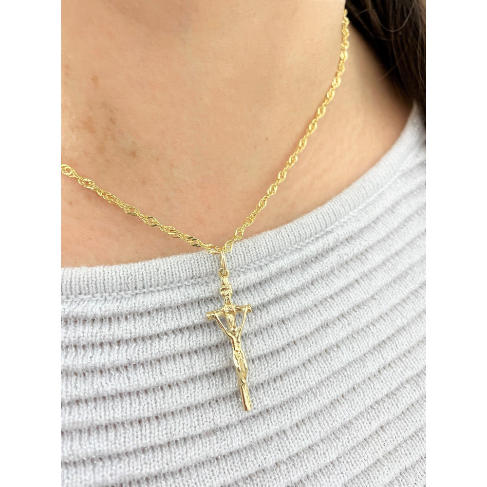 copy of Złoty krzyżyk klasyczny diamentowany