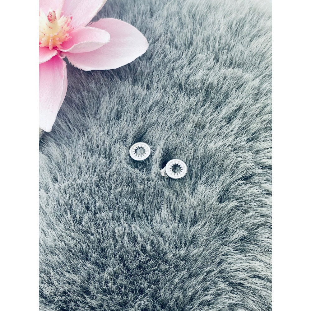 Kreis 925 Silber mit Zirkonia Ohrringe