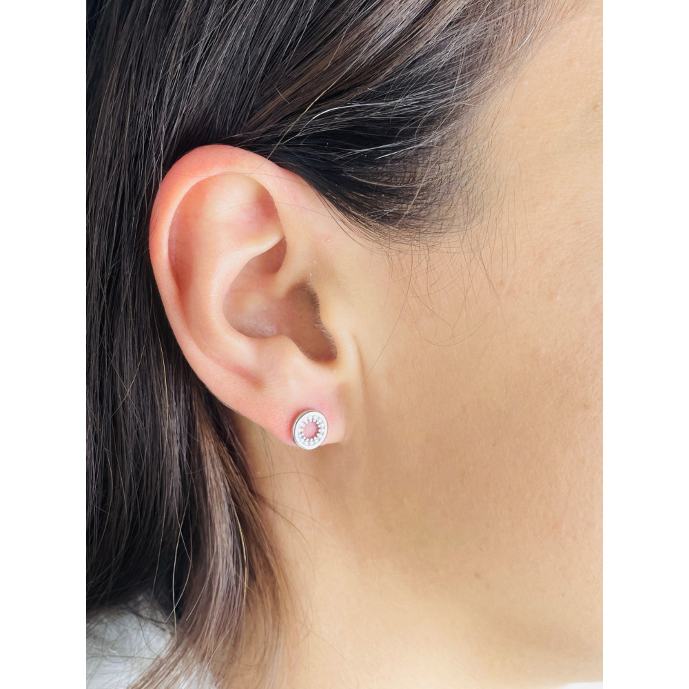 copy of Złote kolczyki przecinki z cyrkoniami