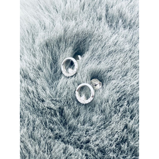 Kreis 925 Silber mit Zirkonia Ohrringe