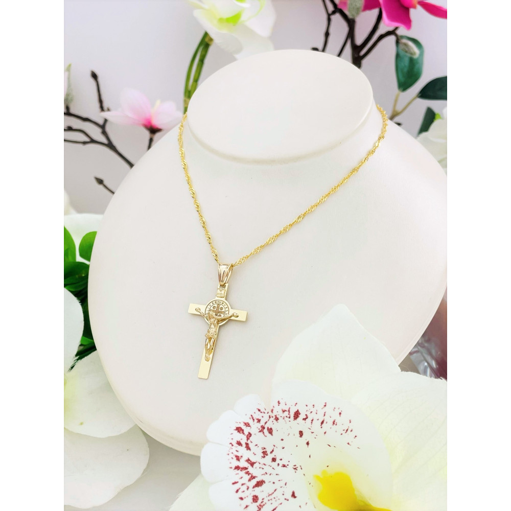 copy of Złoty krzyżyk klasyczny diamentowany