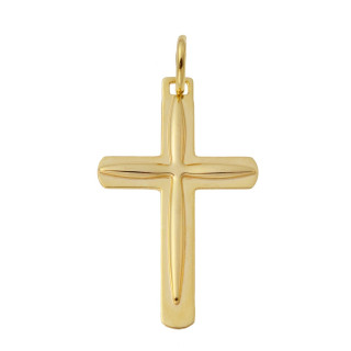 Złoty krzyżyk klasyczny prosty