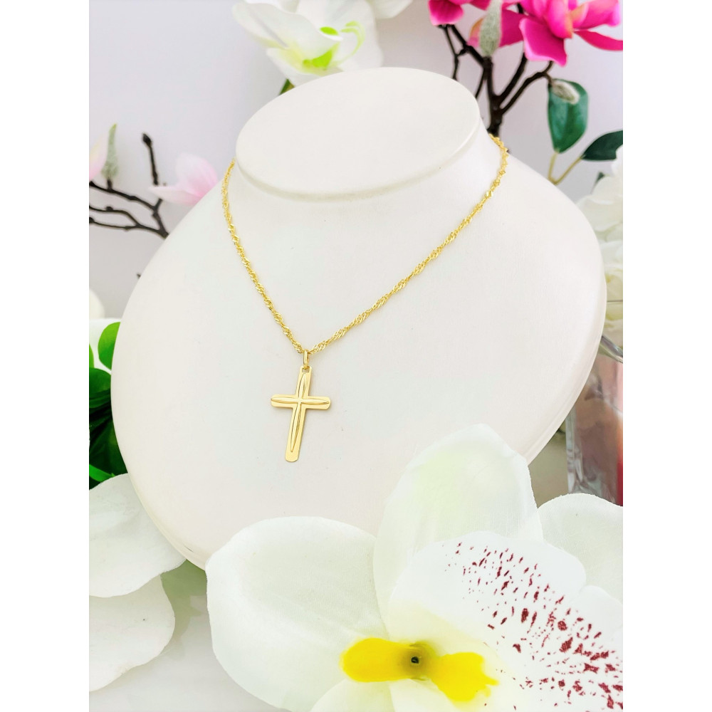 copy of Złoty krzyżyk klasyczny diamentowany