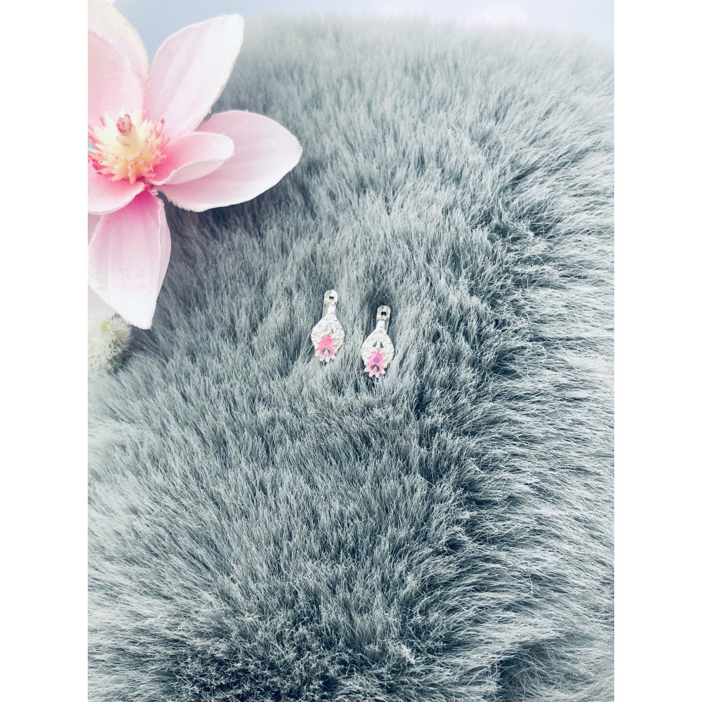 Träne 925 Silber Ohrringe mit Zirkonia