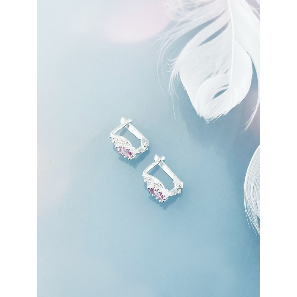 Träne 925 Silber Ohrringe mit Zirkonia