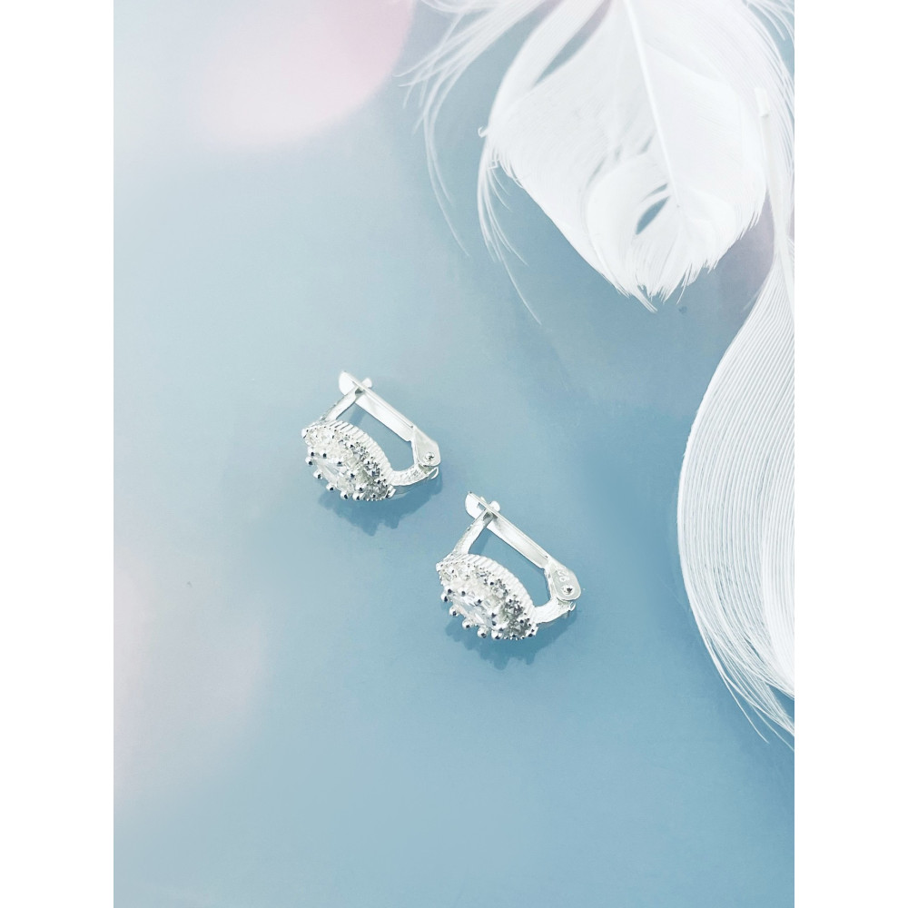 Träne 925 Silber Ohrringe mit Zirkonia