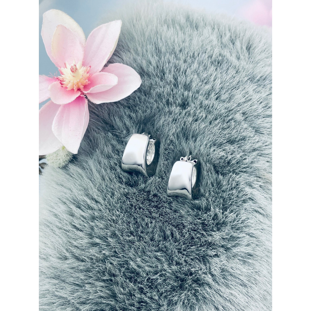 Kreis 925 Silber Ohrringe Damen