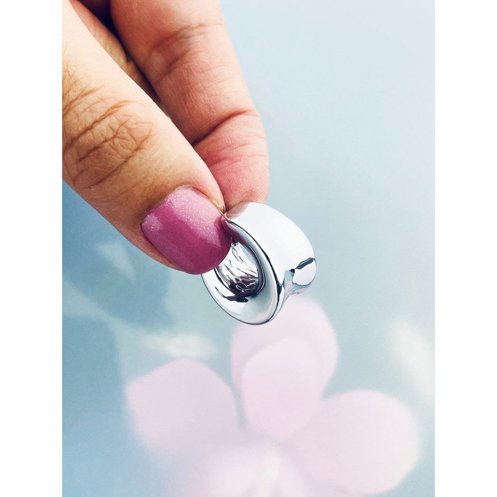 Kreis 925 Silber Ohrringe Damen