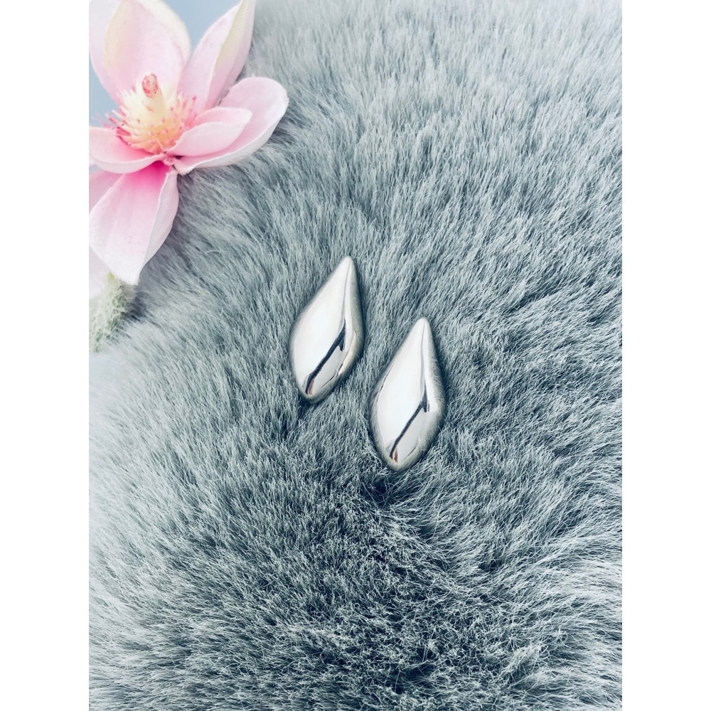 copy of Złote kolczyki przecinki z cyrkoniami