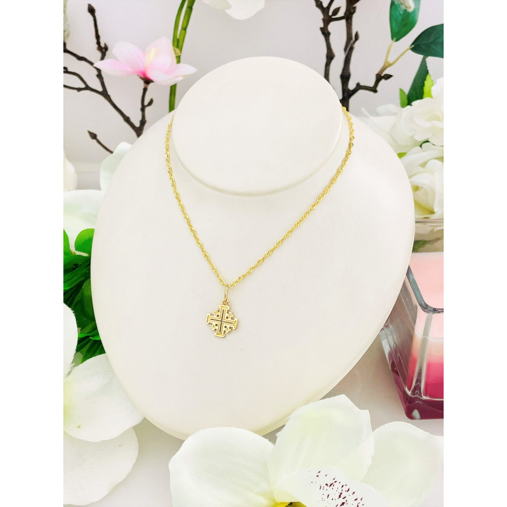 copy of Złoty krzyżyk klasyczny diamentowany