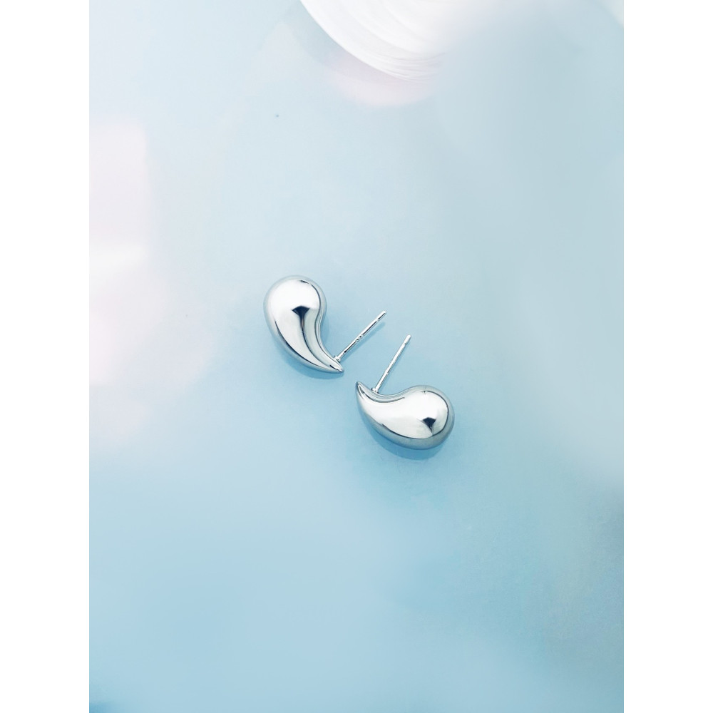 copy of Złote kolczyki przecinki z cyrkoniami