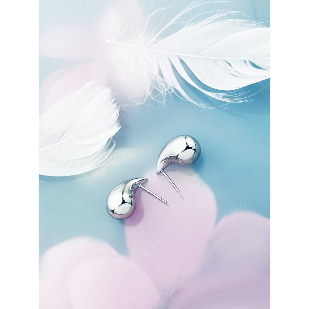 copy of Złote kolczyki przecinki z cyrkoniami