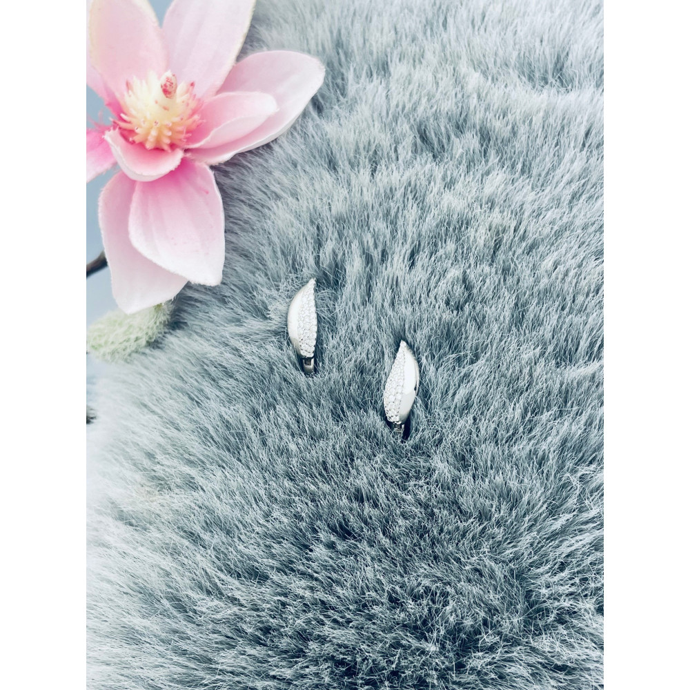 Träne 925 Silber Ohrringe mit Zirkonia