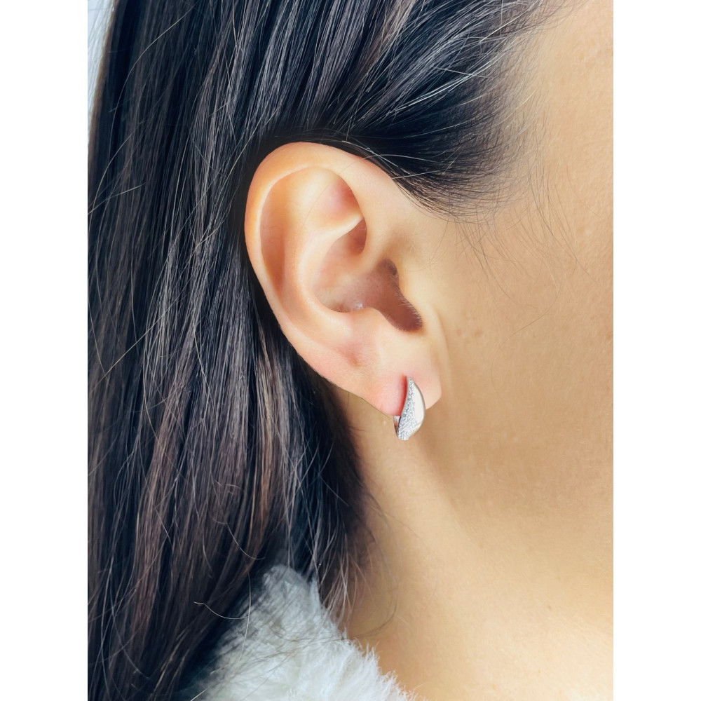 Träne 925 Silber Ohrringe mit Zirkonia