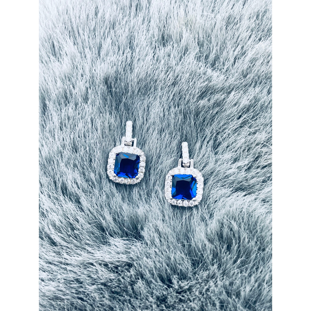 copy of Złote kolczyki przecinki z cyrkoniami