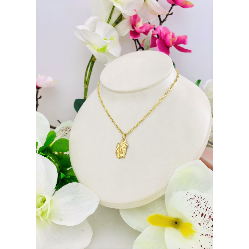 Złoty Medalik Zawieszka Pan Jezus