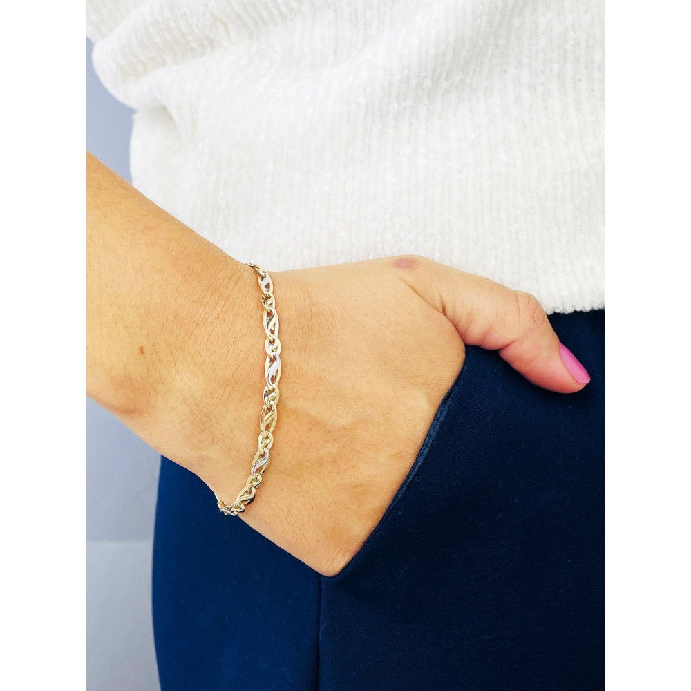 Damen Goldarmband Armband Armkette Gelbgold