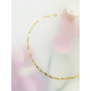 Damen Goldarmband Armbänder Singapure Magic 375er