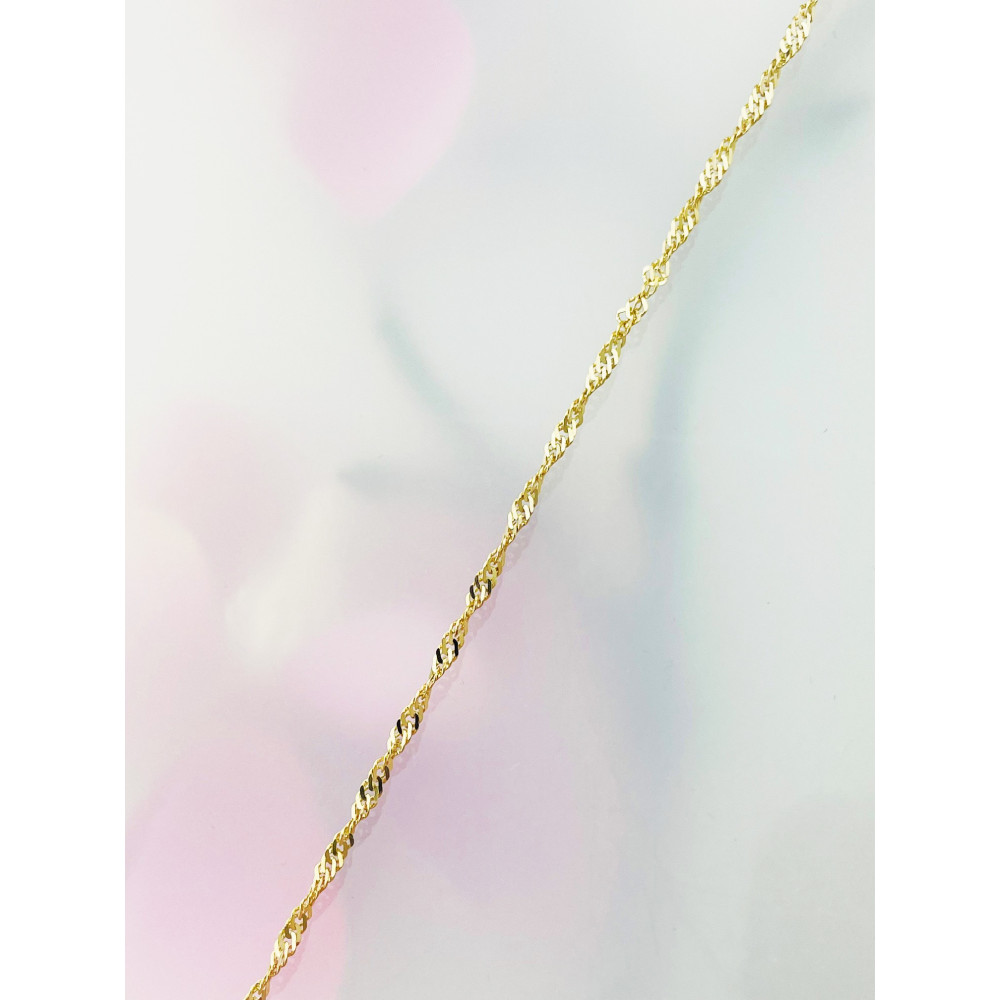 Damen Goldarmband Armbänder Singapure Magic 375er