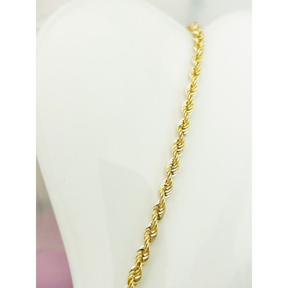 Damen Goldarmband Rope Armbänder Kord Magic Gold 375er