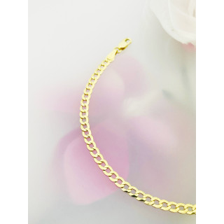 Złota bransoletka pancerka