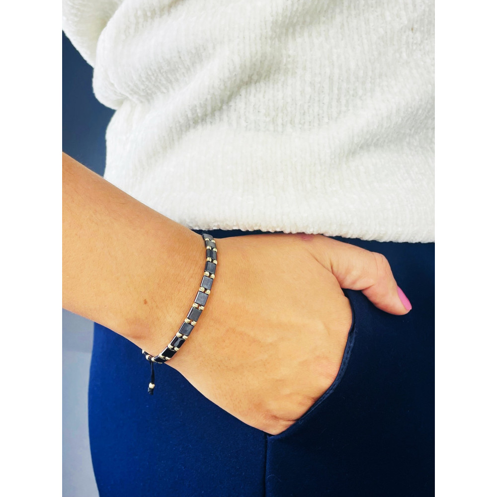 Armband Armkette String Armband goldenen Perlen und Hämatit