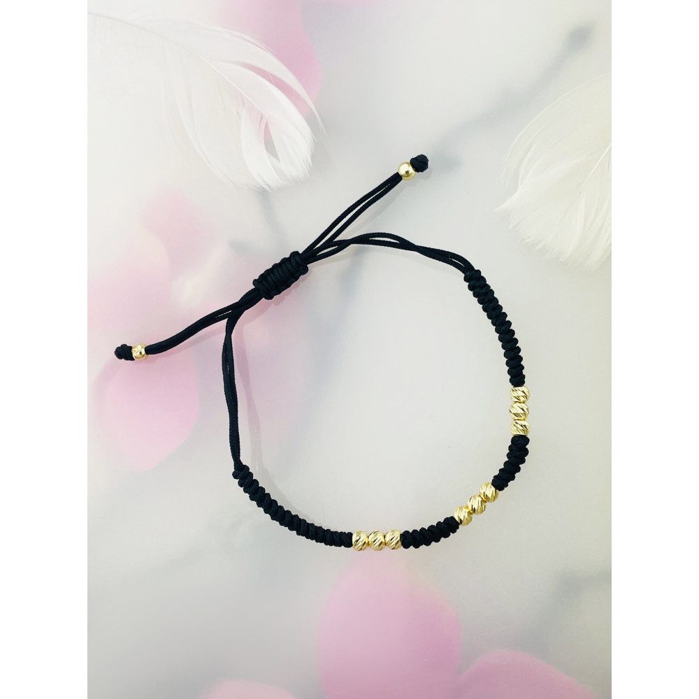 Armband Armkette String Armband goldenen Perlen Gold 585er 14KT