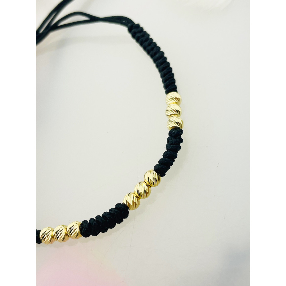 Armband Armkette String Armband goldenen Perlen Gold 585er 14KT