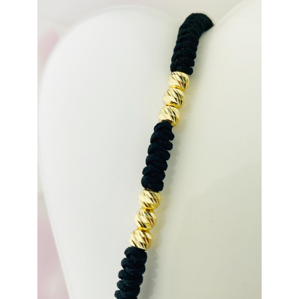 Armband Armkette String Armband goldenen Perlen Gold 585er 14KT